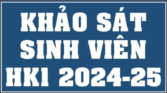 TB lấy ý kiến sinh viên về hoạt động giảng dạy của giảng viên học kỳ 1 năm học 2024-2025